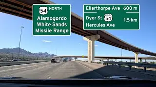 US-54 North through El Paso, TX