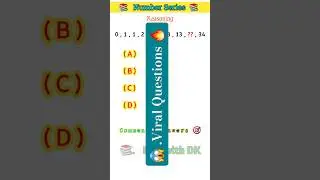 🔥 Most Viral Number Series Question 😱 | Railway Reasoning Series #viral #viralquestions #short