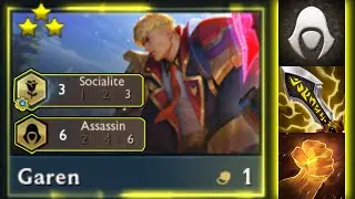 What happens if you put assassin emblem on 3 star Garen ⭐⭐⭐? | TFT Set 6