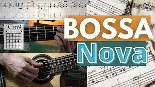 Bossa Nova Pattern in Cm - Fingerstyle Guitar