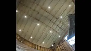 4&rdquo; Closed-Cell Spray Foam on Roofline | Shop Insulation Progress Des Moines (Iowa)