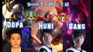 Dopa KASSADIN, Huni RUMBLE & Bang XAYAH in the same TEAM - Patch 7.12 KR Ranked