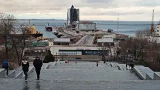 Potemkin Stairs Odesa 🇺🇦 | Full Walk Down & Up | Istanbul Park & Funicular | 4K Walking Tour