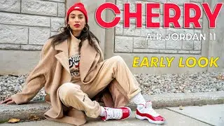 КАК ВАМ ПОД РОЖДЕСТВО! JORDAN 11 VARSITY RED (ВИШНЕВЫЙ) РАННИЙ ОБРАЗ: обзор и советы по стилю