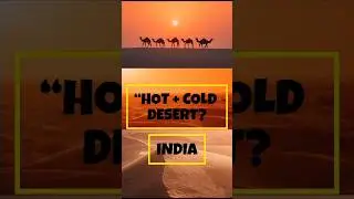 India Has a Hot AND a Cold Desert 🤯🇮🇳 #facts
