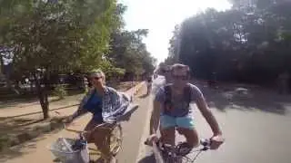 Cycling to Angkor Wat from Siem Reap