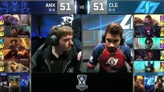 ANX vs CLG Highlights Worlds 2016 Day 5 Albus Nox Luna vs Counter Logic Gaming