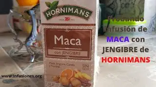 Probando infusión de MACA con JENGIBRE de HORNIMANS