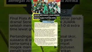 Mogok Bertanding & Main Sosmed, Senegal Angkat Trofi Piala Afrika #shorts #senegal #afcon2025