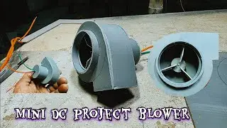 Dc motor project making mini dc motor blower 