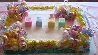 DIY easy baby shower cake ideas