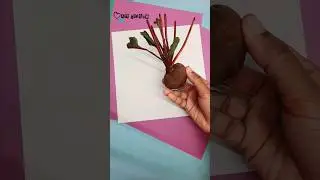 Natural dye/color stencil #shorts #diy with beetroot #diy #diystencil #vegetable carving #diy stamp