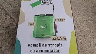 Really cheaply made spray pump with accumulator sold by Micul Fermier brand - review and quick test