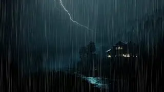 Rain Sounds for Sleeping Countryside | Foggy Highland Night Rain for Fast Sleep ASMR