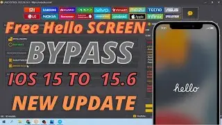 HELLO Screen Free BYPASS IOS 15 Window Method New UPDATE