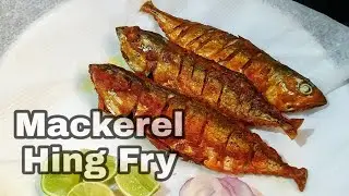 Mackerel hing Fry | Bangda fried in Hing masala | Bangda Hing flavoured Fry