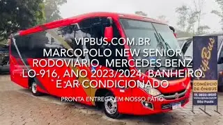 Senior M. Benz LO-916, Euro VI, 2023/2024, banheiro, ar condicionado. R$590.000,00. Vip Bus