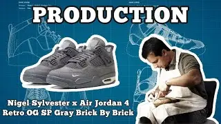 【GK Production 】Nigel Sylvester X Air Jordan 4 Retro OG SP &lsquo;Gray Brick by Brick&rsquo; Purple by KW-crew 