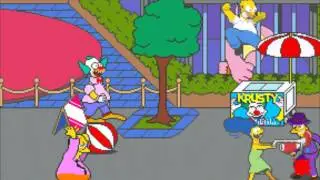 Arcade Konami The Simpsons 4 player game (1991)