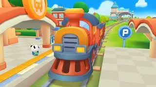 Super Rescue Team On The Railroad|Super Panda Cartoon | Super Train | Kidsgame | BabyBus gameplay