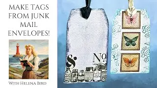 Make Tags from Junk Mail Envelopes 🖤 Alternatives to Craft Paper 🖤 Junk Journal Ideas