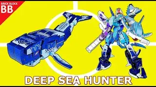 Speed Build : Deep Sea Hunter !! (01) ⚡️ Как сделать робота Lego Combiner Sembo Block 103254 Whale