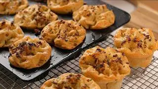 Perfectly Crispy, Golden Brown, and oh-so-Delicious! Savory Focaccia Muffins