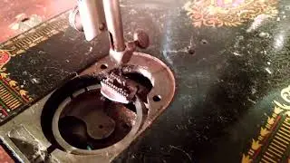 How to Adjust Set Timing Singer 66 99 192 Sewing Machine Electric Treadle Antique Vintage Red Eye