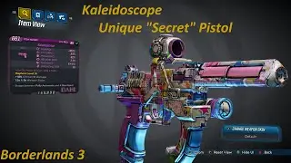 Borderlands 3: Kaleidoscope, unique pistol. Pet Mancubite 50 times and get this weapon..