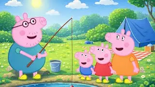 Peppa Pig : Fishing Day Turns Into a FUNNY Family Adventure by the River! 🎣😂🌿 | Peppa Pig Animation