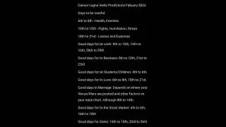 Cancer Lagna Predictions February 2024 Vedic Astrology