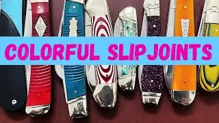 10 Colorful Slipjoint Knives: Rough Ryder, Case, Frost Cutlery, Queen
