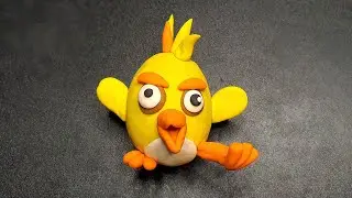 Sculpting a Yellow Cartoon Bird &ndash; Clay Art Inspired by Angry Style