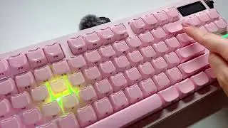 Pink keyboard so pretty!!💗🩰🤩😽 #keyboard #trending #viral #zornher#cutecore #fyp 