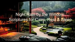 Gentle Rain from a Cozy Bedroom 🌧️ Bible Verses for Rest & Calm