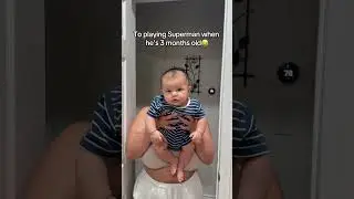 He Superman I guess🤣#love #babiesoftiktok #baby #momsoftiktok #motherhood #motherboy #momtok #baby
