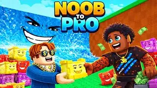 I Turned my NOOB Friend To PRO In Roblox Escape Tsunami