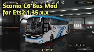 C6 Scania Bus Mod for ETS 2 1.35.X.X