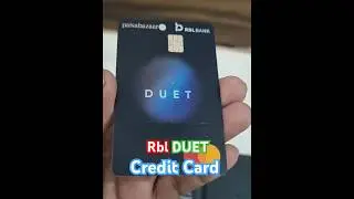 RBL bank duet credit card | unboxing #rblcreditcard #cardinfo