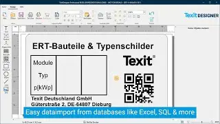Excel Etiketten erstellen &ndash; Texit Designer 11 macht&rsquo;s m&ouml;glich | Excel Etiketten drucken