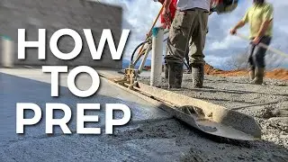 How to prep for pouring a concrete slab