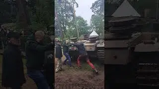 😲 German Stug lll V-12 petrol Maybach engine start up cranking! ww2 #maybach #tank