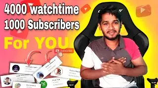 4000 watchtime 1000 subscribers 2022 For YOU 😊 I promote you