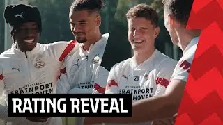 Players REACT to FIFA23 🎮 RATINGS! - 'He can NEVER be FASTER than me bro 😡🤣' | #PSVxEA