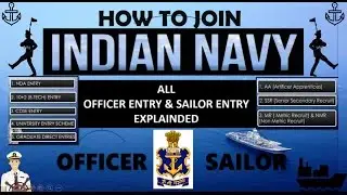 INDIAN NAVY 2018 (Ways To Join INDIAN NAVY) || ALL ENTRY OR JOBS EXPLAINED, HOW TO JOIN INDAIN NAVY