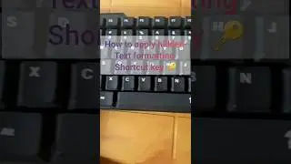 HOW TO APPLY HIDDEN TEXT FORMATTING SHORTCUT KEYS 🔑 IN COMPUTER 🖥 / LAPTOP 💻 #computer #shorts