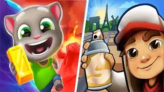 Subway Surfers VS Talking Tom Time Rush - Gameplay Walkthrough - All Levels IOS,  (Ep-21)