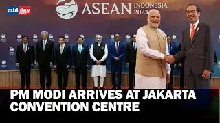 PM Modi Arrives At The Jakarta Convention Centre In Indonesia To Attend The 20th ASEAN-India Summit