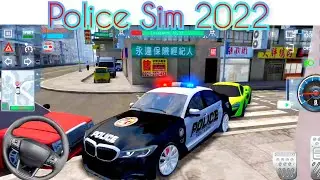 Police Sim 2022 | BMW jeux de voiture de police 2022 | course poursuite en ville jeux Android