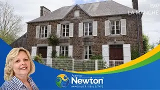 Spacious 4-Bedroom Stone House with River Access in Normandy